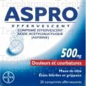 Aspro 500 effervescent Boîte de 20 comprimés