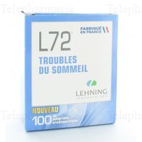 LEHNING L72 Troubles du sommeil x100 comprimés orodispersibles